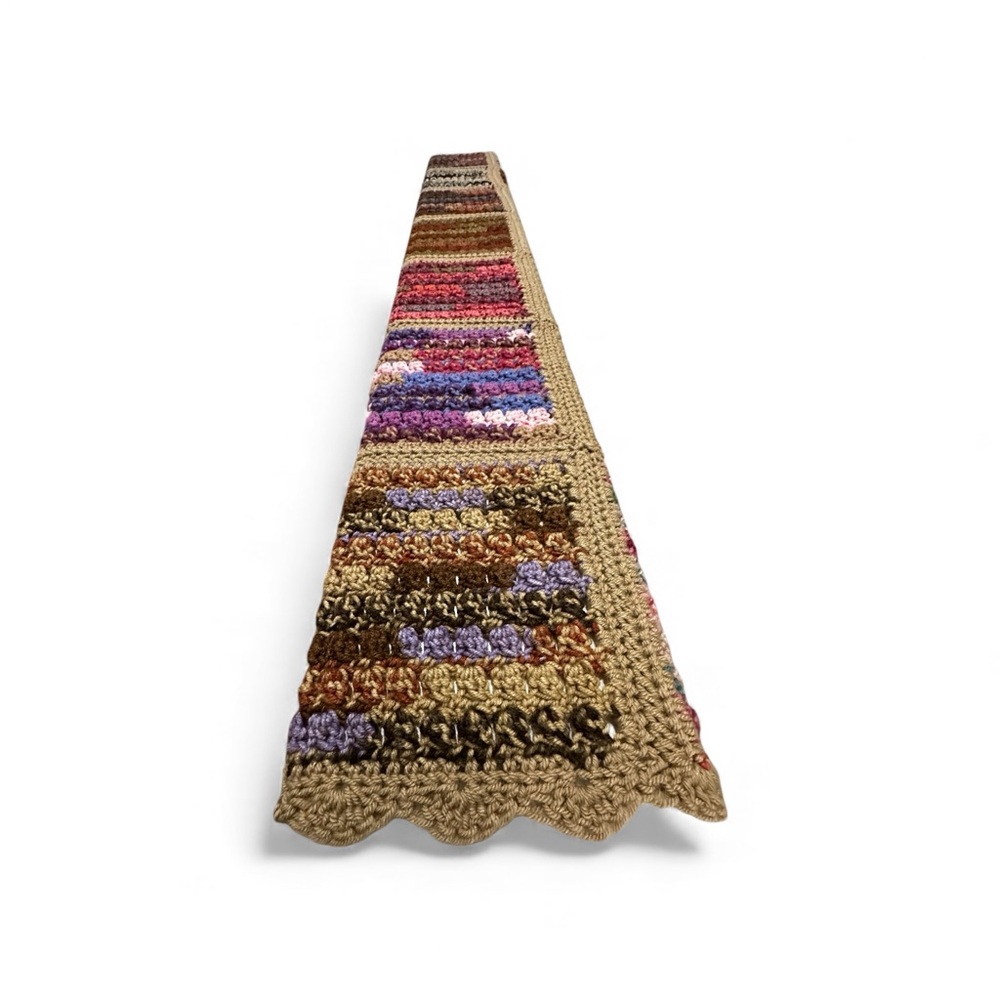 New, unused Handmade Crocheted Patchwork Throw Blanket - Picture 3 of 13